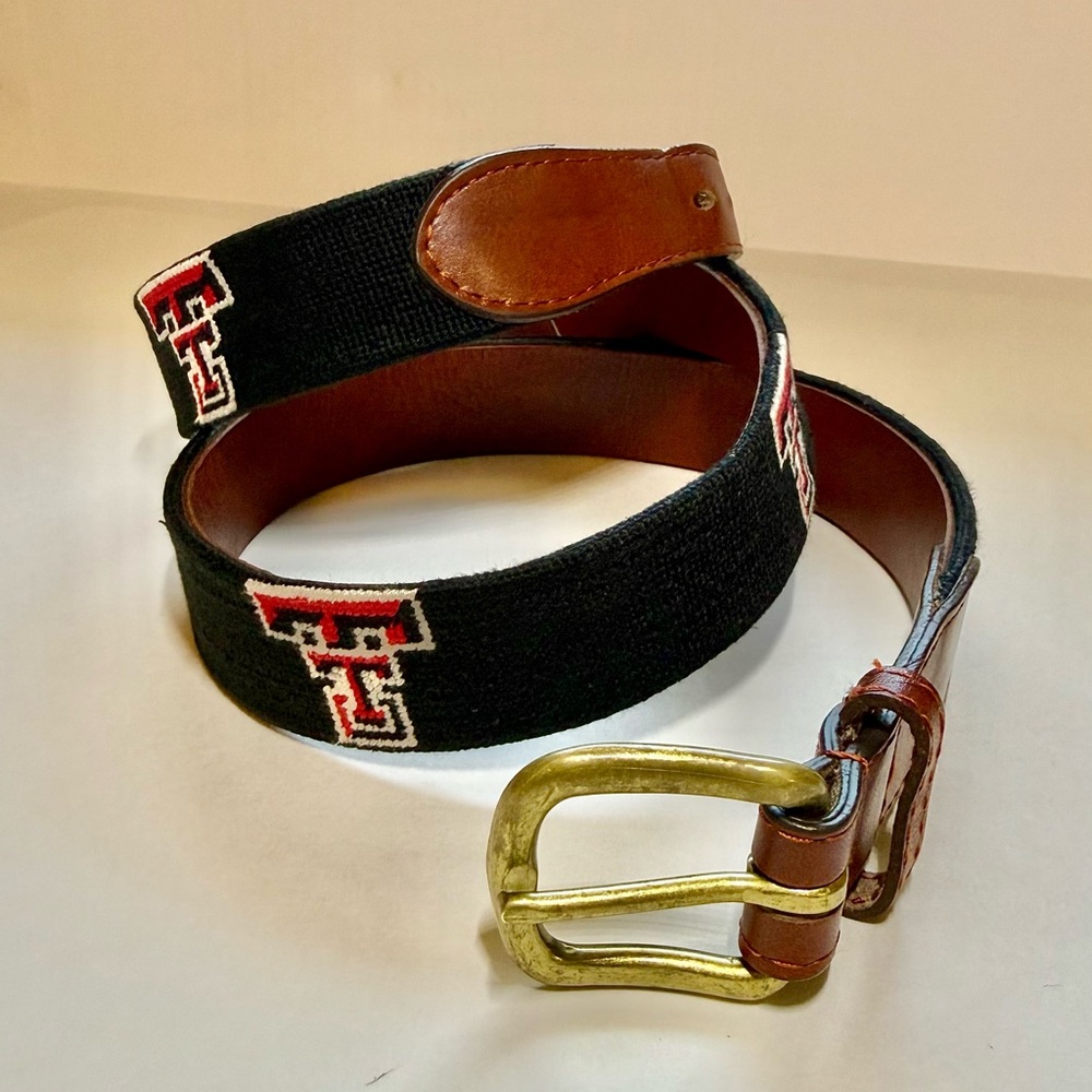 Smathers & Branson Texas Tech Belt Size 40 Made In‎ USA (0048) A4